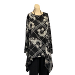 Load image into Gallery viewer, Saloos - Monochrome Floral Print Top
