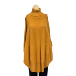 Load image into Gallery viewer, NB - Turtle Neck Jumper Poncho Top with pockets
