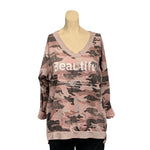 Load image into Gallery viewer, NB - V Neck Camouflage Print Top
