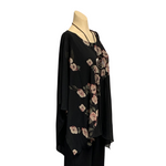 Load image into Gallery viewer, Saloos - Pink Diagonal Floral Chiffon Top

