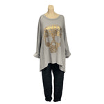 Load image into Gallery viewer, NB - Skull Foil Print Top

