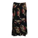 Load image into Gallery viewer, Saloos - Taupe Feather Print Fully Lined Panelled Skirt
