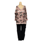 Load image into Gallery viewer, NB - V Neck Camouflage Print Top
