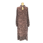 Load image into Gallery viewer, NB - Leopard Print Soft Pleat Dress
