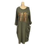 Load image into Gallery viewer, NB - Metallic Leopard Brush Stroke Tunic
