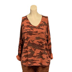 Load image into Gallery viewer, NB - Camouflage Print Soft V-Neck Top
