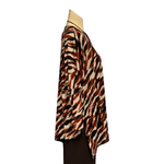 Load image into Gallery viewer, Saloos - Rust Tiger Print Top with Necklace

