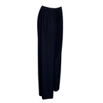 Load image into Gallery viewer, Saloos - Navy Slinky Stretch Plain Trouser
