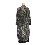 Load image into Gallery viewer, Saloos - Grey Animal Print Jacket with Layered Dress
