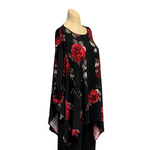 Load image into Gallery viewer, Saloos - Black Rose Print Top
