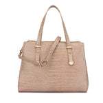 Load image into Gallery viewer, LYDC - Beige Crocodile Skin Handbag
