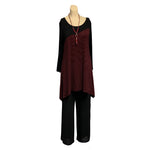 Load image into Gallery viewer, Saloos - Red Striped Top with Necklace
