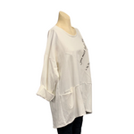 Load image into Gallery viewer, NB - Plain Cotton Top with Writing
