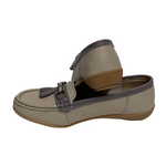 Load image into Gallery viewer, Jo &amp; Joe Taupe/Grey Tassel Loafer

