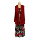 Load image into Gallery viewer, Saloos - 2 in 1 Jacket with Patchwork print inset Top
