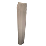 Load image into Gallery viewer, Saloos - Beige Slinky Stretch Plain Trousers
