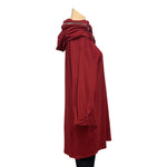 Load image into Gallery viewer, NB - Plain Cowl Neck Hoodie Tunic
