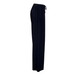 Load image into Gallery viewer, Saloos - Navy Slinky Stretch Plain Trouser
