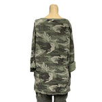 Load image into Gallery viewer, NB - V Neck Camouflage Print Top
