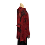 Load image into Gallery viewer, Saloos - Red Print Shirt Dress
