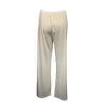 Load image into Gallery viewer, Saloos - Cream Slinky Stretch Plain Trousers
