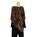 Load image into Gallery viewer, Saloos - Brown Double Layer Diagonal Printed Top
