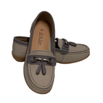 Load image into Gallery viewer, Jo &amp; Joe Taupe/Grey Tassel Loafer
