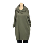 Load image into Gallery viewer, NB - Plain Cowl Neck Hoodie Tunic
