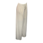 Load image into Gallery viewer, Saloos - Cream Slinky Stretch Plain Trousers
