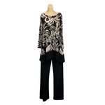 Load image into Gallery viewer, saloos - Black floral Print Tunic Top
