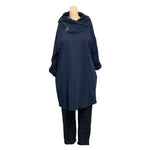 Load image into Gallery viewer, NB - Plain Cowl Neck Hoodie Tunic
