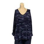 Load image into Gallery viewer, NB - Camouflage Print Soft V-Neck Top
