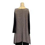 Load image into Gallery viewer, Saloos - Black Stripe Top with Necklace
