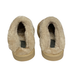 Load image into Gallery viewer, Jo &amp; Joe - Gold Sparkle Fur Collar &amp; Lining Mule Sippers
