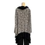 Load image into Gallery viewer, Saloos - Grey floral Embossed Print Top
