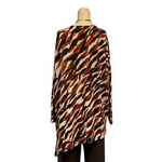 Load image into Gallery viewer, Saloos - Rust Tiger Print Top with Necklace

