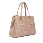 Load image into Gallery viewer, LYDC - Beige Crocodile Skin Handbag
