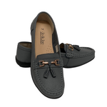Load image into Gallery viewer, Jo &amp; Joe - Grey Tassel Loafers
