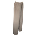 Load image into Gallery viewer, Saloos - Beige Slinky Stretch Plain Trousers
