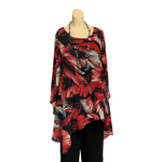 Load image into Gallery viewer, Saloos - Red Flora Print Top
