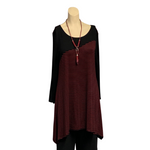 Load image into Gallery viewer, Saloos - Red Striped Top with Necklace
