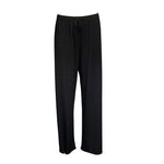 Load image into Gallery viewer, Saloos - Black Slinky Stretch Plain Trousers
