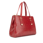 Load image into Gallery viewer, LYDC - Red Crocodile Skin Handbag
