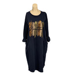 Load image into Gallery viewer, NB - Metallic Leopard Brush Stroke Tunic
