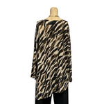 Load image into Gallery viewer, Saloos - Brown Tiger Print Top with Necklace
