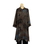 Load image into Gallery viewer, Saloos - Mocha Print Shirt Dress
