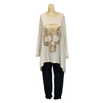 Load image into Gallery viewer, NB - Skull Foil Print Top
