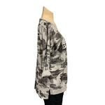 Load image into Gallery viewer, NB - V Neck Camouflage Print Top
