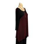 Load image into Gallery viewer, Saloos - Red Striped Top with Necklace
