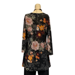Load image into Gallery viewer, Saloos - Mustard Floral Printed Tunic Top with Necklace
